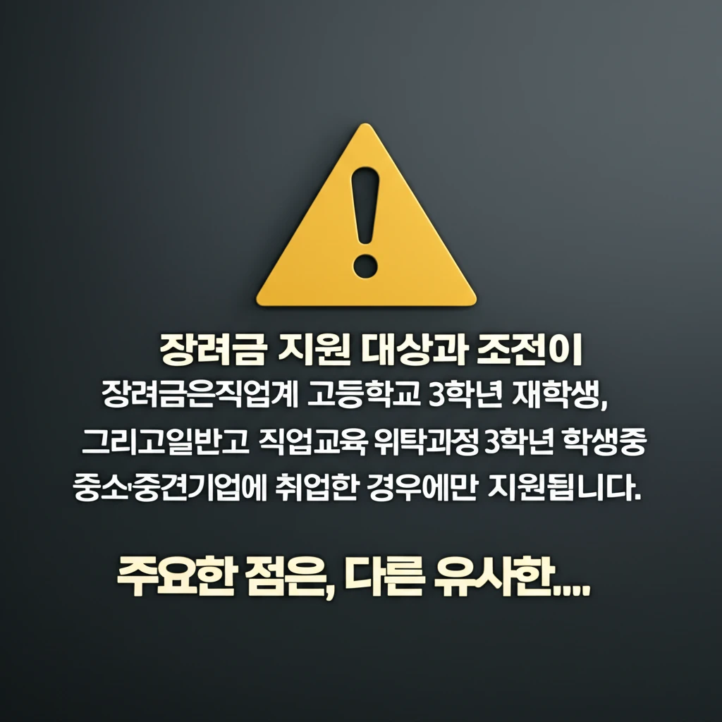 고교 취업연계 장려금 지원 대상 이미지