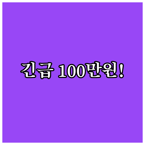 최대 100만원 2025 불법사금융예방대출 자격 조회 및 방문 신청 필수