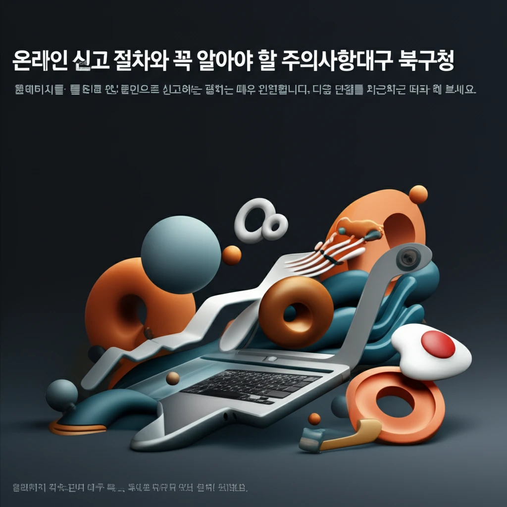 온라인 신고 절차 스크린샷