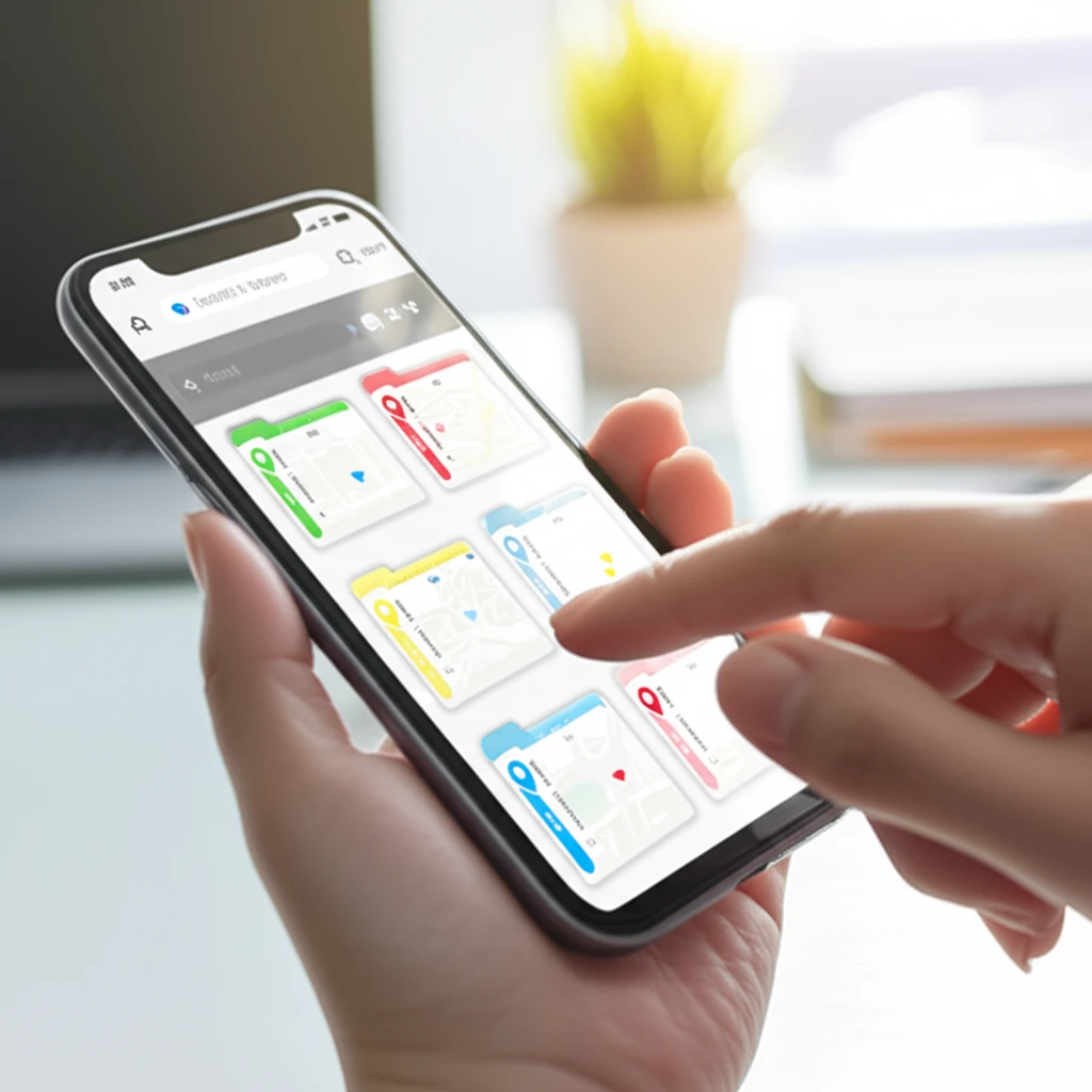 카카오맵 폴더 관리 화면 예시