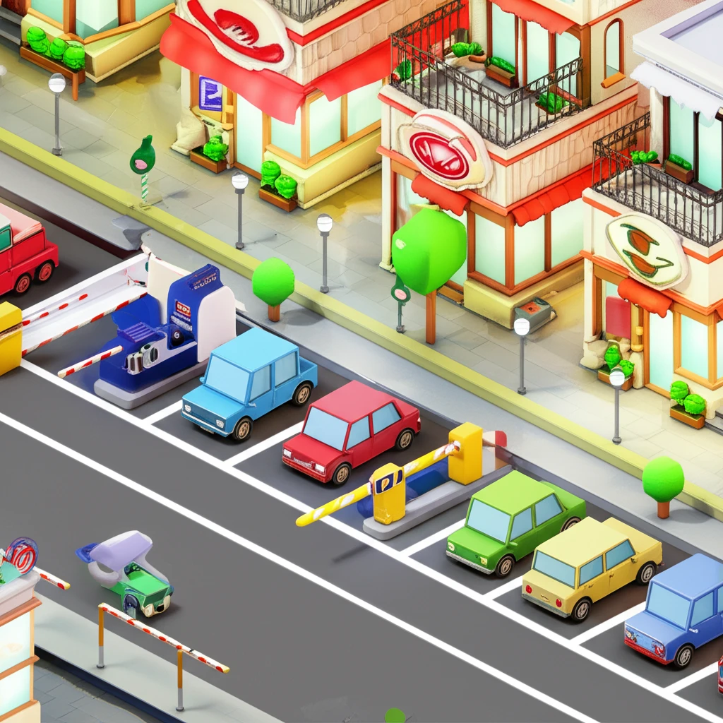 쌍문역 인근 주차장 전경