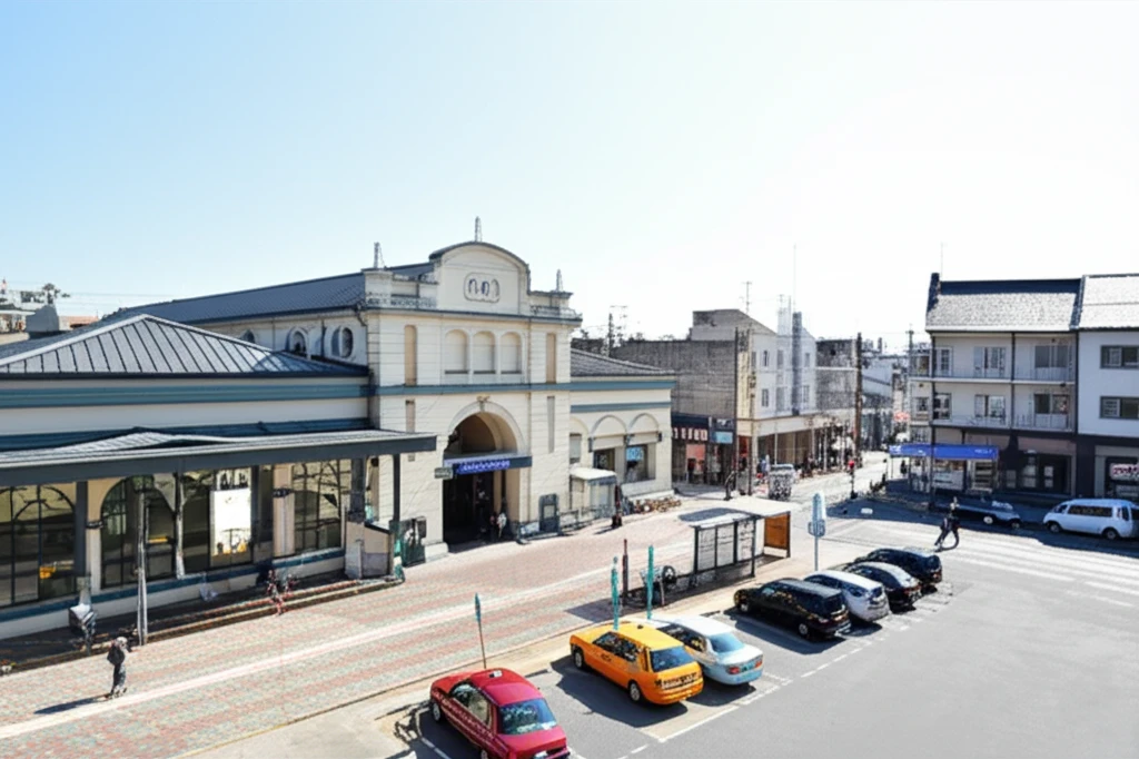 왜관역 전경 및 주변 풍경