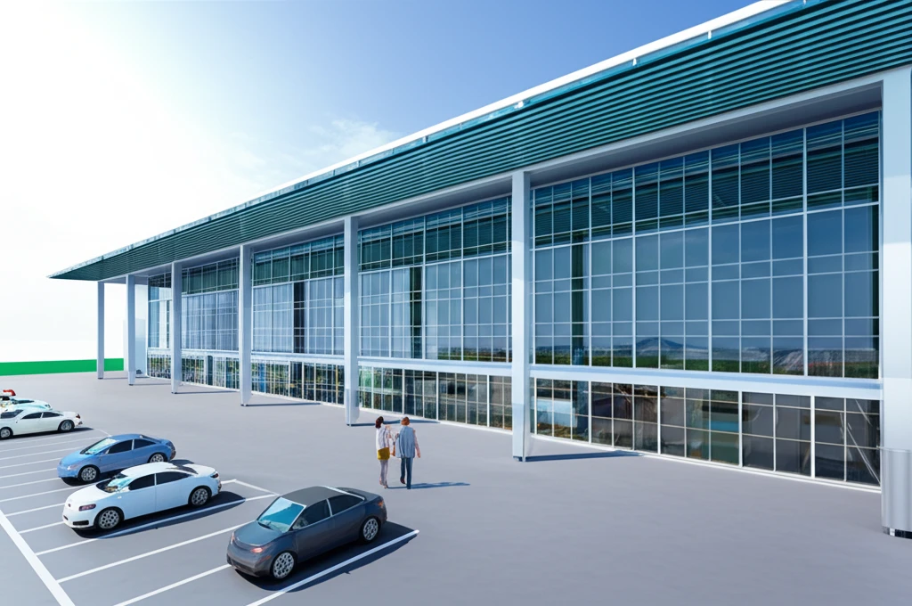 신축된 안강역 역사 전경