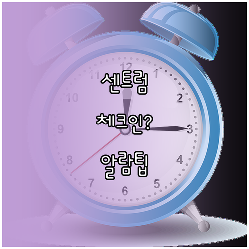 센트럼항공 온라인 체크인 오픈 시간 알람 설정 꿀팁